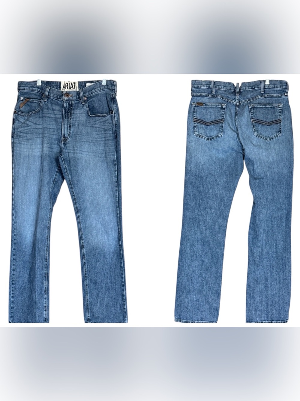 Ariat M5 Slim Straight faded denim jeans Size 36 x 36